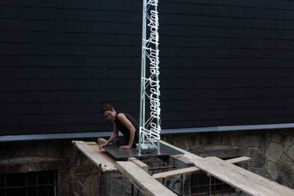 Joanna Rajkowska, Instalacja Horyzont Zdarzeń, Konteksty 2017, Sokołowsko, fot. Polak Grzegorski (41)